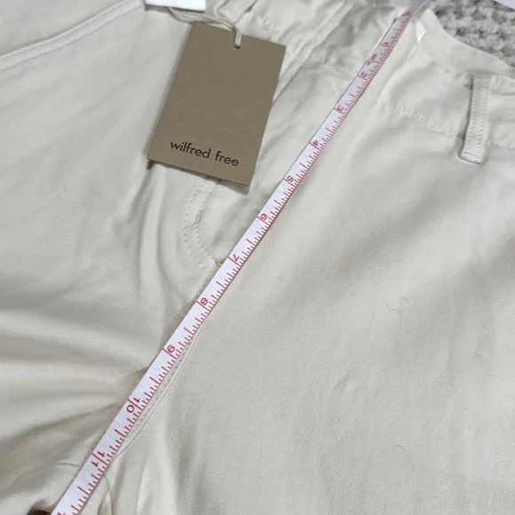 NWT Aritzia Wilfred Free Ascendant High-Rise Wide Leg Pants in Birch - Sz 00 - Picture 5 of 12